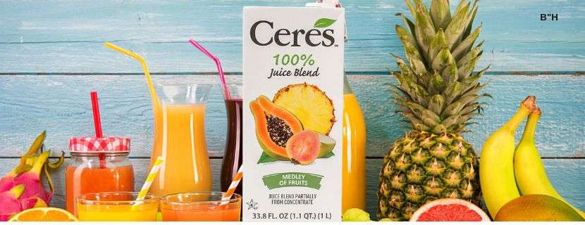 Ceres Juices Have Mistakenly Labeled Kosher For Passover