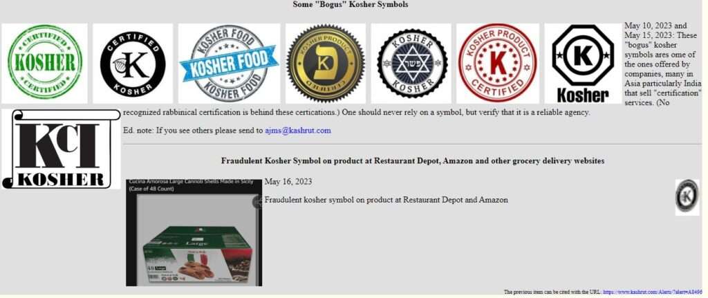 Have you seen these fake kosher symbols