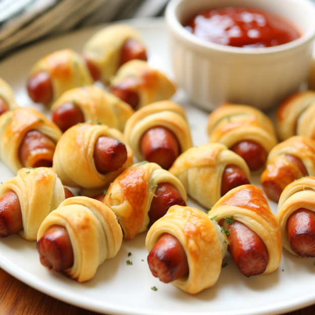 Mini Kosher Hot Dogs in Blankets Recipe